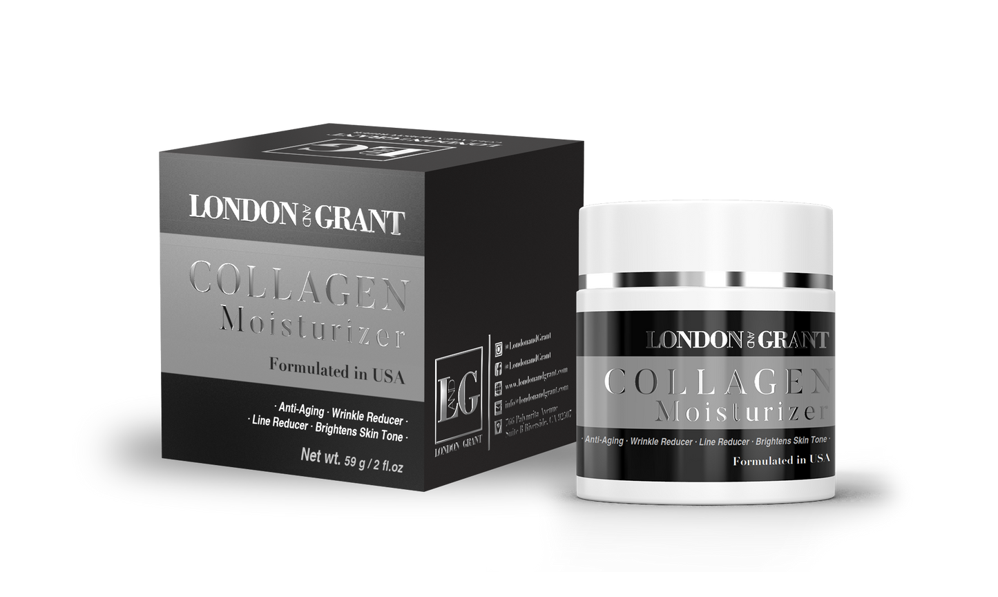 Daily Collagen Moisturizer (2%) Anti-Aging Brightens Skin Tone 2oz.